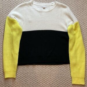 Tilly’s Full‎ Tilt Color Block Cable Knit Sweater